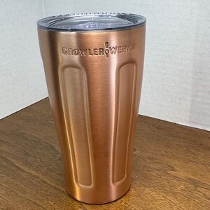 GrowlerWerks uPint Copper Craft Beer Coffee Insulated Tumbler, 16 oz